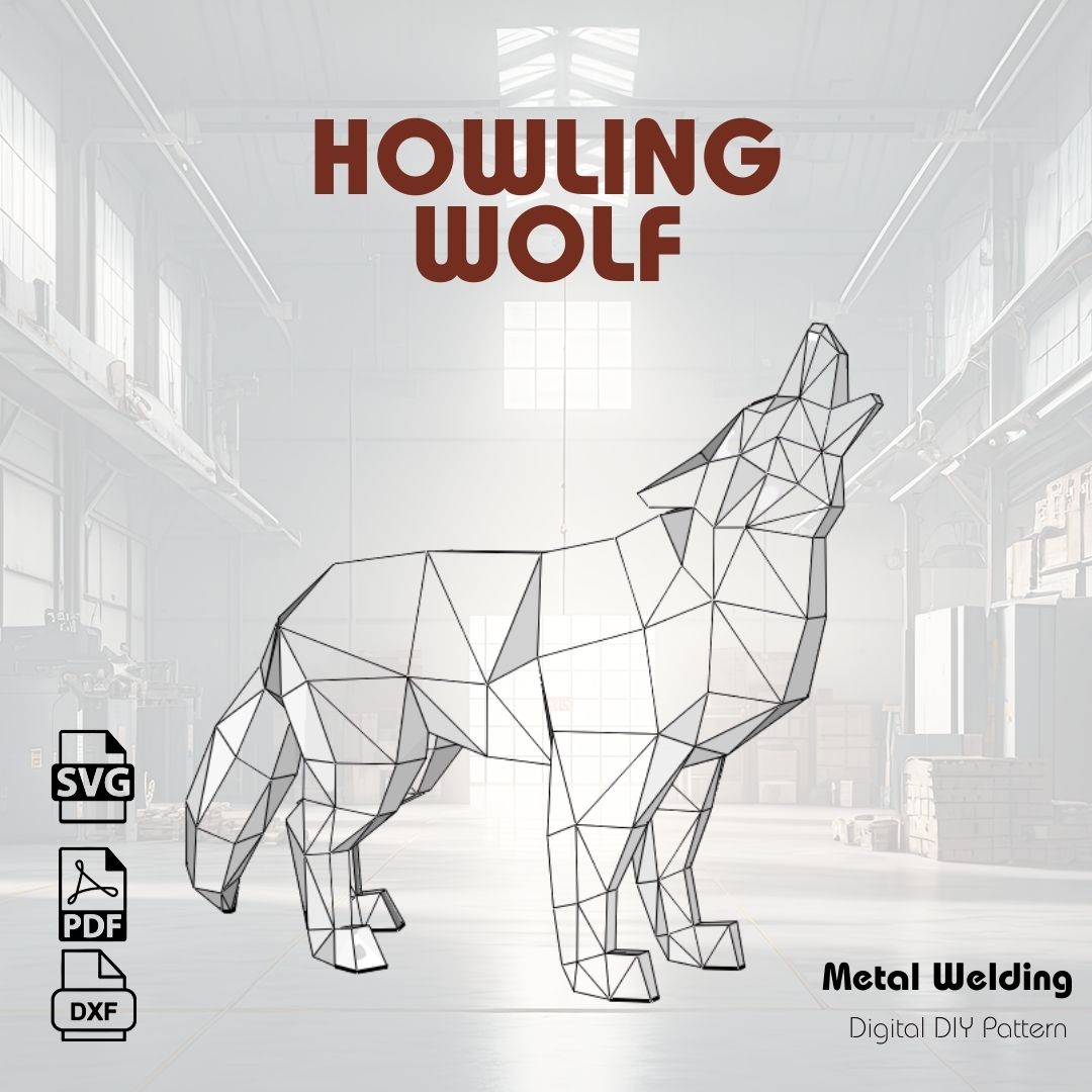 Heulender Wolf Schweißen